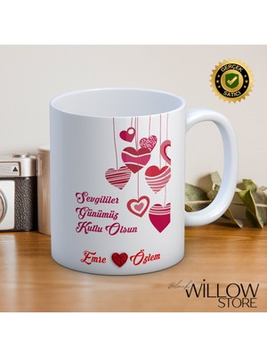 Black Willow Store Sevgililer Günü,sevgiliye Özel,aşk,sevgi Porselen Kupa Bardak-71