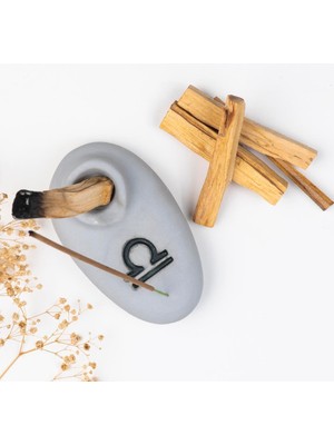 Mitr Terazi Burcu Temalı Gri Palo Santo Tütsülük