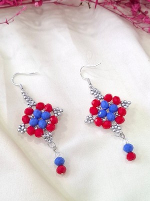 İpar Aksesuar Kum Boncuk Oya El Yapımı Küpe