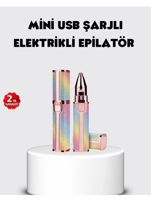 Mercansa USB Şarjlı Kaş ve Yüz Tüy Alma Cihazı – Taşınabilir ve Acısız Kullanım