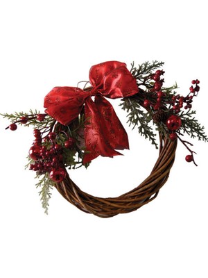 Empressco 2024 Yılbaşı Kapı Süsü, Yeşil Çam Dalı Dekorasyonu