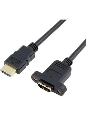 Storemax 30 cm HDMI Uzatma Kablosu Dişi Erkek HDMI Vidalı Tip Panel HDMI