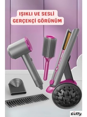 Storemax Oyuncak Profesyonel Saç Kurutma Makinesi, Iyonik Saç Kurutma Makinesi, Saç Maşası,difüzörlü Saç Kurutma Makinesi, Masaj Tarağı, Aile ve Kuaför Salonları