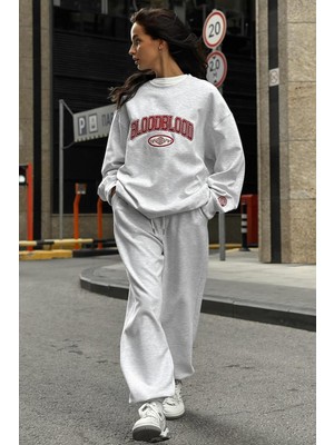 Madmext Karmelanj Bisiklet Yaka Alt Üst Eşofman Takım MG2213