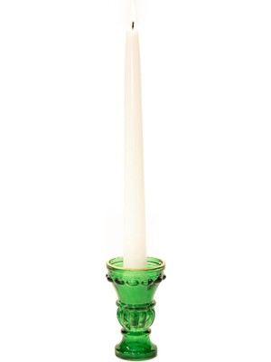 Storemax Yeşil Kesme Şamdan Mumluk (Tekli)