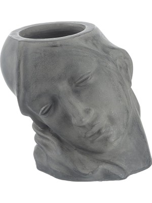 Storemax Gri Heykel Saksı