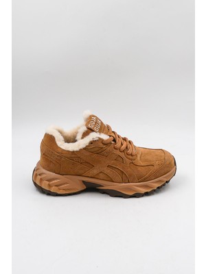 Guja Ithal Seri Kadın Içi Kürklü Sneaker Spor Ayakkabı GJ368-1 - Camel - 36