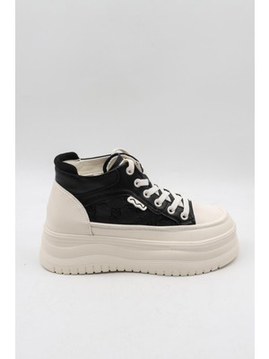 Guja Kadın Bağcıklı Içten Topuklu Casual Ayakkabı GJ313 - Siyah - 36