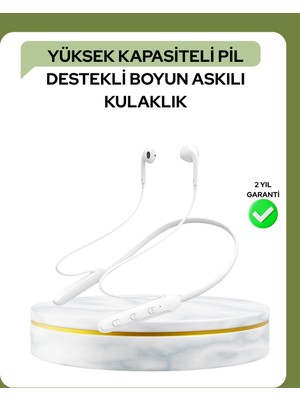 Arthurs 100 Saat Pil Ömrü Boyun Askılı Bluetooth Kablosuz Kulaklık
