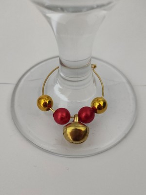 Empressco 12 Adet Renkli Mini Çanlı Yılbaşı Kadeh Süsü 3 Cm, Şık ve Eğlenceli Dekorasyon Parçası