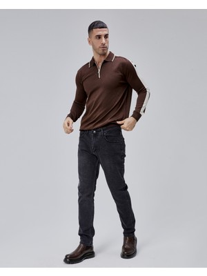 Paul&more Erkek Triko Kazak 18042 Fermuarlı Polo Pl