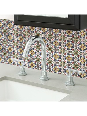 Storemax NH2365 Toskanische Fayans Çıkarın ve Yapıştırın Düet Fayans, Çok Renkli