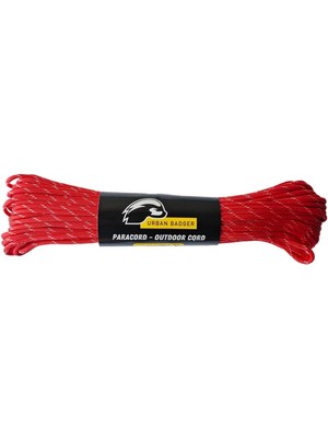 Storemax Badger Kırmızı Beyaz Hayatta Kalma Ipi, 30M - 300KG, Dayanıklı Kamp Ekipmanları, Kamp Aksesuarları