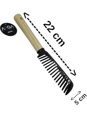 Storemax Açma Tarak Ahşap Tutamaç Siyah Başlık