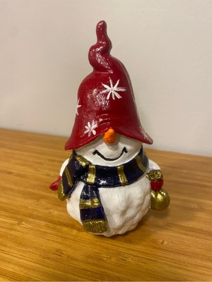 Empressco Yılbaşı Temalı Küçük Kar Adam Şapkası, 15 Cm, Kırmızı Renkli, Eğlenceli Dekorasyon Için Ideal