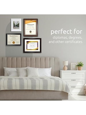 Storemax kg Kylie Belge Çerçevesi - 21,5 cm x 27,9 Cm, Kahverengi Altın Astarlı