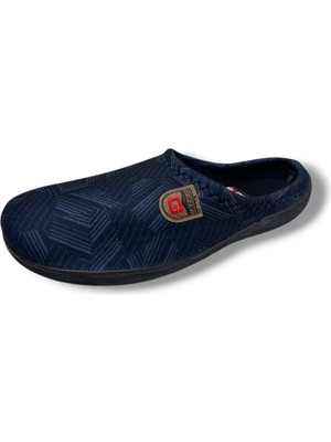 Gezer 16689-26 Çizgi Desenli Termal Erkek Ev Terlik