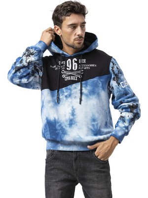 Cipo & Baxx CL593 Erkek Hoodie Sweatshirt – Modern Baskılı, Kapüşonlu, Rahat Kesim Sweatshirt