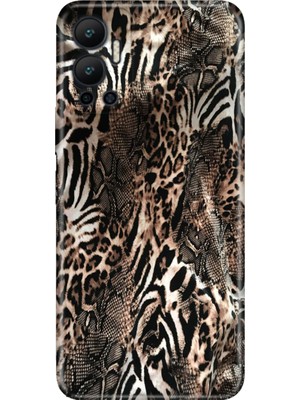 Infinix Hot 12 Kılıf Desenli Baskılı Tpu Rubber Kapak Leopar Sanat