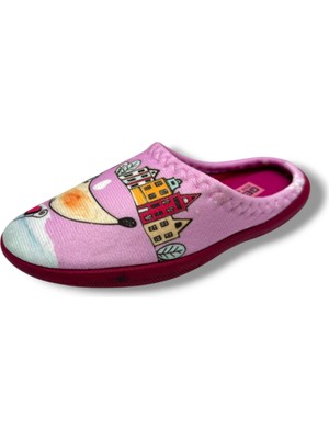 Gezer Termal Kız Çocuk Ev Terlik Pembe Tekstil Malzemeden Casual Kullanım İçin 30-35