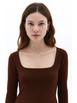 LaSunza Kare Yaka Kaliteli Buzzy Kumaş Badi