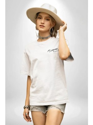 Bosel 30 Ağustos Unisex Baskılı T-Shirt - Beyaz