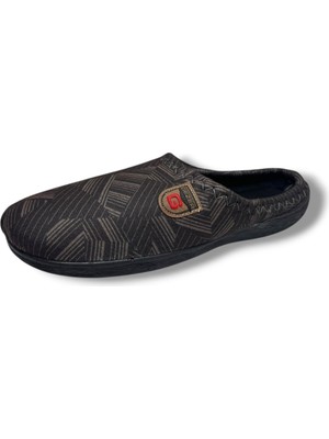 Gezer 16689-26 Çizgi Desenli Termal Erkek Ev Terlik