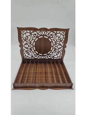 Ahşap Dekoratif Tesbih Kutusu 10 Lu No1 31 cm x 24 cm x 3 cm