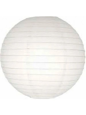 Ezel Glory Dekoratif Çin Feneri – Kağıt Lamba - Beyaz - Dev Boy
