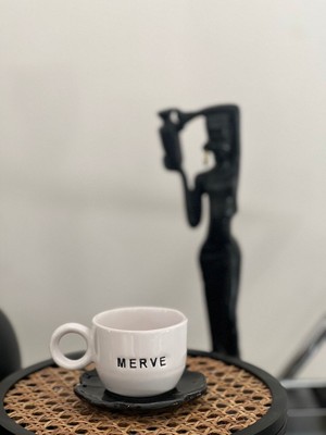 Megg Yeni Batık İsimli 90ml Türk Kahvesi Fincanı