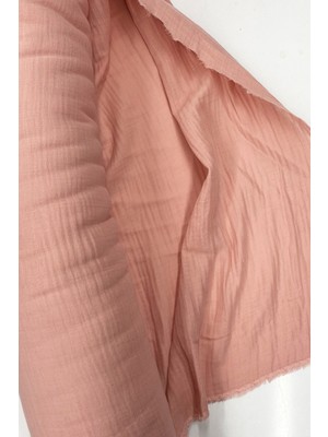 Marsilyan Çok Amaçlı Müslin Pamuklu Bebek Örtü ve Battaniye Kumaşı Müslin Bez Pudra 30K