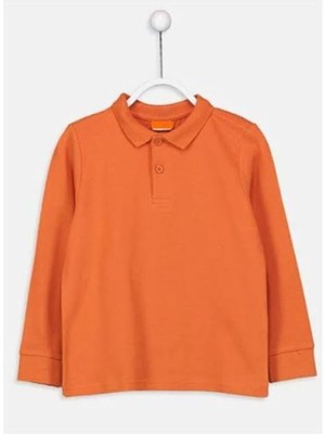 Penye Polo Yaka %100 Pamuk Uzun Kol Tişört Penye Polo Yaka Tişört