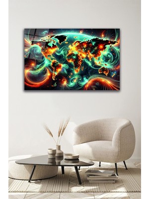 Marsilyan Kripto Para Temalı Boğa ve Ayı Cam Tablo