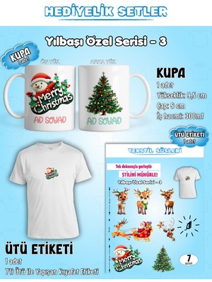 Agg Reklam Isme Özel Yılbaşı Serisi -3 Kupa Seti