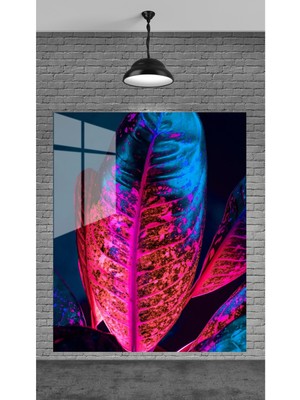 Marsilyan 3D Tek Yaprak Tablosu Temperli Cam Üzerine Sevgilinize Yılbaşı Yeni Yıl Hediye