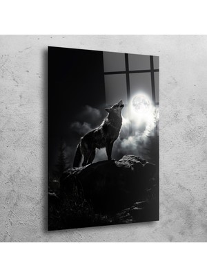 Marsilyan - Model3 Dolunay ve Bozkurt Cam Tablo