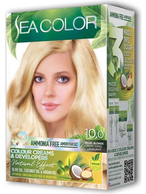 Marsilyan 2 Tüp Krem Saç Boyası Seti Sedef Sarı No:10.0