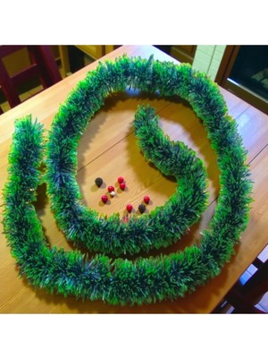 Empressco 2 Metre Açık Yeşil Yılbaşı Boyun Simi, Yumuşak Garland Süsleme