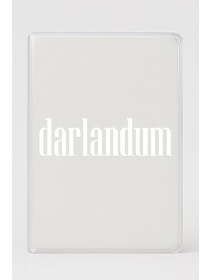 Şeffaf Pasaport Kılıfı Kalın Mikron Kart Bölmeli Desenli Pasaport Kabı - Darlandum