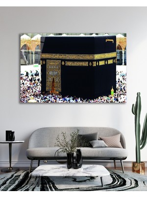 Marsilyan Kabe Kutsal Topraklar Cam Tablo