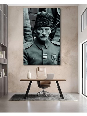 Marsilyan Atatürk Cam Tablo