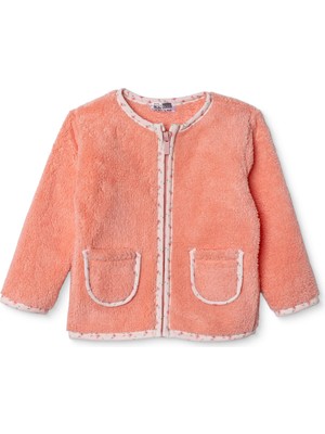 Hellobaby Kız Bebek Welsoft Hırka Bisiklet Yaka Uzun Kol