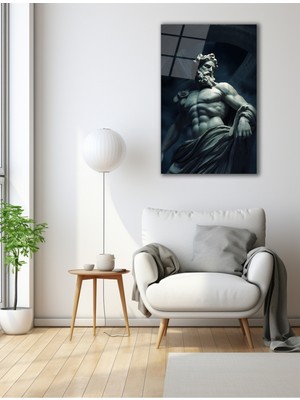 Marsilyan Renkli Hayat Ağacı Cam Tablo