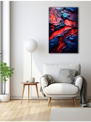 Marsilyan Soyut Ahşap Cam Tablo