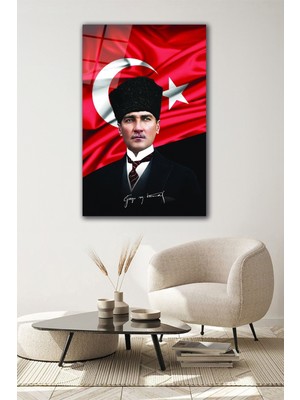 Marsilyan Atatürk Cam Tablo