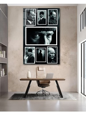Marsilyan Çoklu Atatürk Cam Tablo
