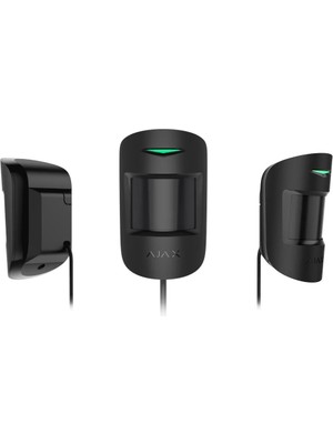 AJAX MotionProtect Plus Kuyumcu Ek K-bant Mikrodalga Sensörüne Sahip Kablosuz IR Hareket Dedektörü Siyah