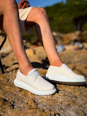 Mirelle Bağcıklı Beyaz Günlük Erkek Ayakkabı