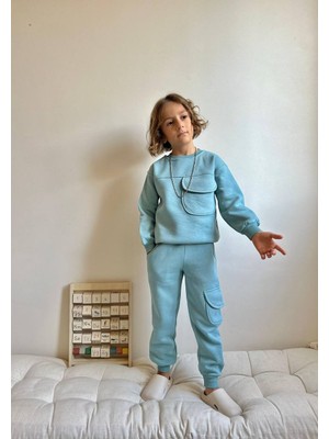 Miniko Kids Erkek Çocuk Kargo Cepli 3 Ip Eşofman Takımı