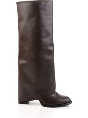 Bambi Kahve  Kadın Çizme K03565090209